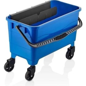 Resim Mediterian 25 Lt Cam Temizleme Kovası, Tekerlekli ve Profesyonel Kullanım İçin Uygun 