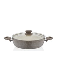 Resim Polo Shef Panamera Granit Ezme Basık Tencere 22 CM 
