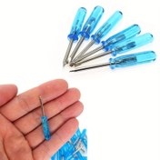 Resim 4/6/10 Adet Mavi 45Mm (4,5cm) Mini Tornavida Kristal Vida Taşınabilir Alet Seti - Egzersiz Uygulamalı Yetenek Küçük Tamir Aletleri için Uygun - Endüstriyel El Aletleri - Çapraz Kafa 