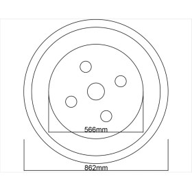 Resim Motifpiyer Tavan Spot Göbegi-Motifli-Yuvarlak-15-86cm-Dış-Çitalı 