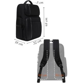 Resim Derimod D-Pack Erkek Siyah Sırt Çantası 25WBD30076F 