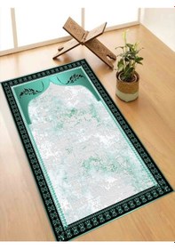 Resim Keçe Seccade Namazlık Kaymaz Taban, Süngerli Diz Dostu Tasarım Ahs958 Çok Renkli 