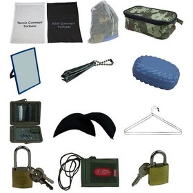 Resim Acemi Ve Bedelli Asker Malzemesi 15 Parça Set 15 Parça Ihtiyaç Siyah 