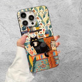 Resim Yaz Temalı Tembel Kedi Yaratıcı Desen, Yeni Yuvarlak Kenar Büyük Delikli Mat Cep Telefonu Kılıfı, Eğlenceli, Basit ve Şık Kişilik Trendi Erkek ve Kadınlar için Uygun iPhone Cep Telefonu Kılıfı 