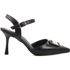 Resim Siyah İnce Topuklu Kadın Abiye Ayakkabı Pc-54717 Z Siyah 