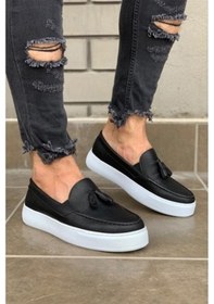 Resim Knack Günlük Spor Klasik Ayakkabı 717 Siyah (Beyaz Taban) (548657819) 