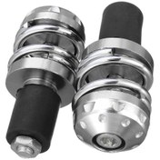 Resim Suntek Magideal 7/8 "motosiklet Anti Titreşim Gidon Kör Tapa Gümüş 