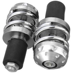 Resim Suntek Magideal 7/8 "motosiklet Anti Titreşim Gidon Kör Tapa Gümüş 