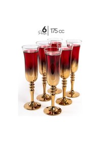 Resim Mest Symphony Model 6 Adet Ayaklı Gold Kahve Yanı Su Bardağı Seti - 175 Cc Titanyum Kaplama Titanyum Gold 