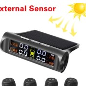 Resim Xiyu Shop T2-Ex Stili Tpms Güneş Enerjisi Tpms Araba Lastik Basıncı Alarm Monitörü Oto Güvenlik Sistemi Lastik Basıncı 360 Ayarlanabilir Sıcaklık Uyarısı (Yurt Dışından) 