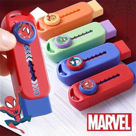 Resim Marvel Örümcek Adam Demir Adam Kaptan Amerika Yeşil Dev Silgi Çek ve İt Yeniden Doldurulabilir Günlük Ofis Malzemeleri Hafif Kompakt Lastik Silgi Mükemmel Tatil Hediyesi 