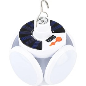 Resim Hatiç Store Premıo PR-2038 Solar Panelli Şarjlı Çift Bataryalı 5li Katlanabilir Acil Durum Kamp Lambası (81) 