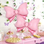 Resim 2 adet Kumozawa Pembe Kurdele Alüminyum Folyo Balon - Zarif Pastel Pembe ve Beyaz Polka Dots Tasarımı, Helium Gerektirmez, Düğünler, Doğum Günleri, Sevgililer Günü, Anneler Günü ve İş Etkinlikleri için Mükemmel, Düğün Dekorasyonları, Şenlik Dekorasyonu, Dekoratif Kurdele, Dayanıklı Parti Dekoru 