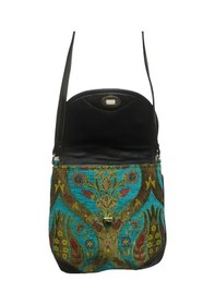 Resim Özel Tasarım Kilim Desenli Postacı Çantası Çok Renkli 