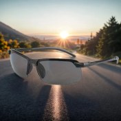 Resim Gateesat Siyah 1/2 Paket Ultra Hafif Aurora Gece Görüş Sürüş Gözlüğü - Anti Parlaklık Gece Güvenliği 