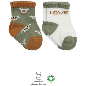 Resim Nessiworld Bistyle Love Dog Penye Soket Çorap 2'Li BS10118 Nil 
