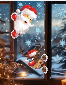 Resim Primer Yeni Yıl İçin Pencere Çıkartmaları, Yeni Yıl 16742904 Diğer 