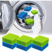 Resim 6 Paket PetPro Yeniden Kullanılabilir Pet Saç Temizleyici Süngerler, Doğal Sünger Anti-Tangle Yıkama Makinesi Temizleyici, Giysiler ve Çamaşır için Banyo Saç Yakalayıcı 