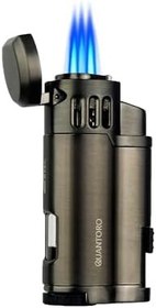 Resim MGM05-43 Delicili Üçlü Jet Alev Gunmetal Çakmak 