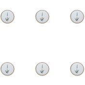 Resim Porland Botanical Desen 21 CM 6'lı Düz Tabak 04ALM005040 