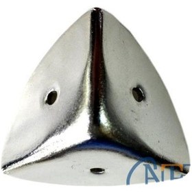 Resim Dekoratif, Kutu, Sandık Köşesi - 45x28 Mm, Büyük, Nikel, 100 Adet Ahşap 