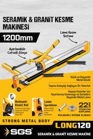 Resim İBTAŞ Sgs111 Lazerli Kesim - Long120 Uzun Seramik Granit Fayans Kesme Makinası 1200mm 