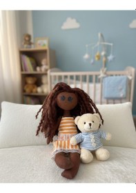 Resim Bez Bebek 30 Cm Oyuncak Bebek Uyku Arkadaşı 30 Cm 