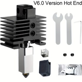 Resim Yükseltme V6.0 Bambu Lab P1/P1P/P1S Hotend - Yüksek Basınçlı Çıkarılabilir Sertleştirilmiş Çelik Nozul, Tüm Metal Alüminyum Alaşımlı Radyatör Bimetalik Krom Zirkonya Bakır Boru ile 3D Baskı, Yüksek Basınçlı Kaynak, Hassas Mühendislik, 3D Baskı Aksesuarı, Yüksek Basınçlı Kaynak Aracı, Bimetalik Yapı 