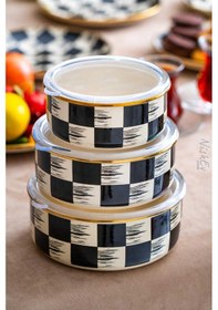 Resim Nishev Elite Class İtalyan Dama Model 3'lü Saklama Kabı Seti 14/16/18 Cm Diğer 