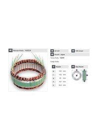 Resim 24v Alternatör Statör Mıtsubıshı 150 A Safır Otobüs 98 