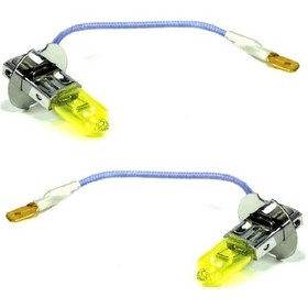 Resim Tofaş Uyumlu Şahin Limon Sarı Far Sis Ampul Seti H4 H3 Photon Yellow 