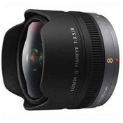 Resim Lumix G Fisheye 8 MM F3.5 Aynasız Fotoğraf Makinesi Lensi Panasonic