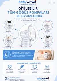 Resim babywawa Göğüs Pompası Kalkanı Silikon Flanş Küçültücü 15-17-19mm 