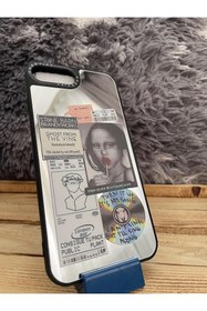 Resim BYDC Iphone 6 Plus / 6s Plus / 7 Plus / 8 Plus Uyumlu Ayna Detaylı Mona Lisa Desenli Lüx Kılıf 