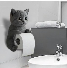 Resim Büro Ev Ofis Tuvaleti İçin Klozet Yanı Kedi Stil Kağıt Tutucu Diğer 