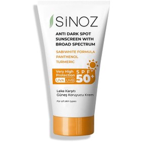 Resim Sinoz Leke Karşıtı Güneş Koruyucu Krem SPF50 50 ml 
