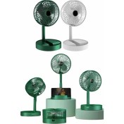 Resim Katlanabilir Teleskopik Şarjlı Fan Masaüstü Soğutucu Vantilatör 