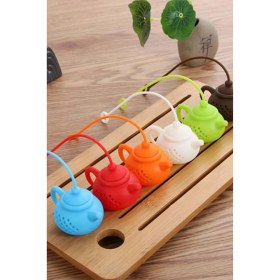 Resim Çaydanlık Şekilli Çay Demleme Süzgeci Bitki Çayı Süzgeci 