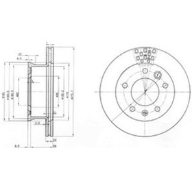 Resim Vw Lt 28-35 2.5 Tdi 1999-2006 Delphi Ön Fren Diski 2 Adet 