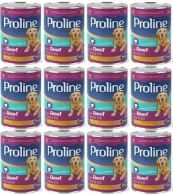 Resim Pro Line Dana Etli Yetişkin Köpek Konservesi 12 x 395 G 