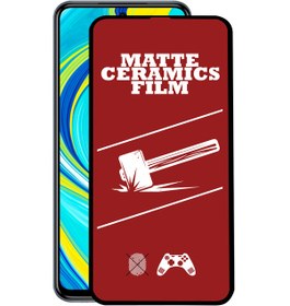 Resim Xiaomi Redmi Note 9S Tam Kaplayan Mat Seramik Ekran Koruyucu 