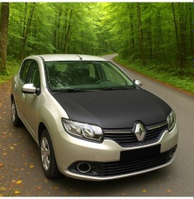 Resim Renault Symbol 2012 2017 Tam Kaput Maskesi Dayanıklı Deri Görünümlü Kaplama Araca Özel Kesim 1 Adet 