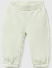 Resim United Colors Of Benetton Bebek Su Yeşili Arkası Tavşan Detaylı Beli Lastikli Eşofman Altı Yeşil 
