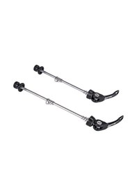 Resim Ztto Jyk2 Bisiklet Tekerleği Göbeği Hızlı Çıkarma Kolu Alüminyum Alaşımlı Ön Arka Şiş Seti - Siyah 