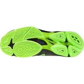 Resim Mizuno Wave Lightning Pro Unisex Voleybol Ayakkabısı Siyah / Yeşil Çok Renkli 