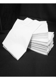 Resim 10'lu Pamuklu Beyaz Fermuarlı 50x70 Cm Iç Yastık Kılıfı 10 Adet 