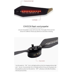 Resim Djı Mavic Pro Düşük Gürültü Led Flaş Kelime Programlanabilir Pervane 