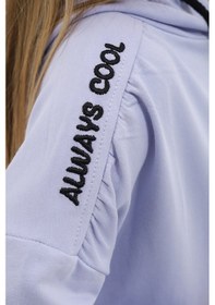 Resim Toontoy Kız Çocuk Nakışlı Sweatshirt Koyu Mavi 