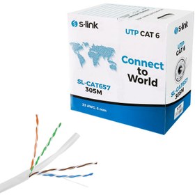 Resim CAT6 KABLO 23AWG 0.51MM 305MT S-LİNK SL-CAT657 