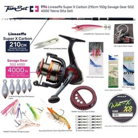 Resim Tamset Sg2 4000 Super X Carbon 210cm 150g Tekne Olta Seti Tt6 